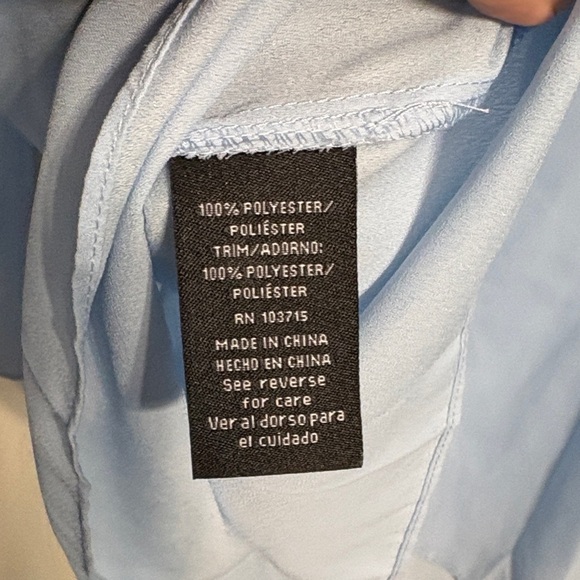 Zac & Rachel Sky Blue Blouse with Cut-Out Sleeves - Picture 8 of 8